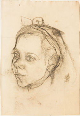 Portrait eines Mädchens, 3/4 Profil nach links