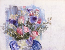 Fresien und Anemonen in einer Vase