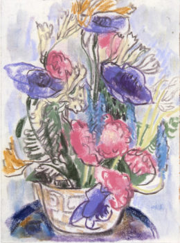 Fresien und Anemonen in einer Vase