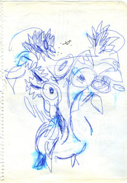 Sonnenblumen in der Vase ( Skizze )