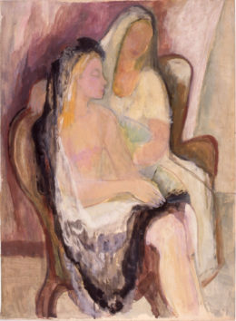 Zwei Frauen mit Mantilla