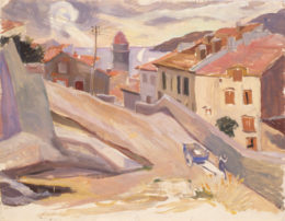 Eine Straße durch Collioure