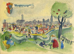 Augsburgansicht, Blick über die Stadt vom "Lueg ins Land"