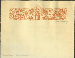 Briefpapier mit Briefkopf, mit Monogramm LG