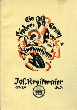 Titelblatt für ein Notenheft von J. Kreitmaier