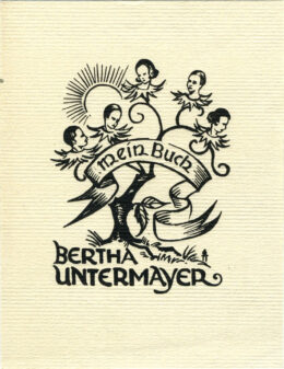 Ex libris für Berta Untermayer