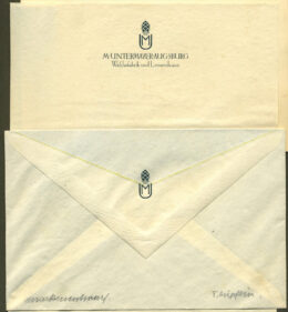 Markenentwurf für Briefpapier und Umschlag